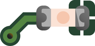 A minimalistic icon of LED