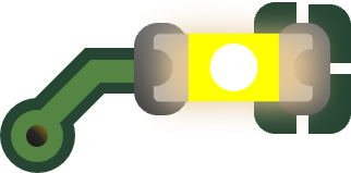 A minimalistic icon of LED